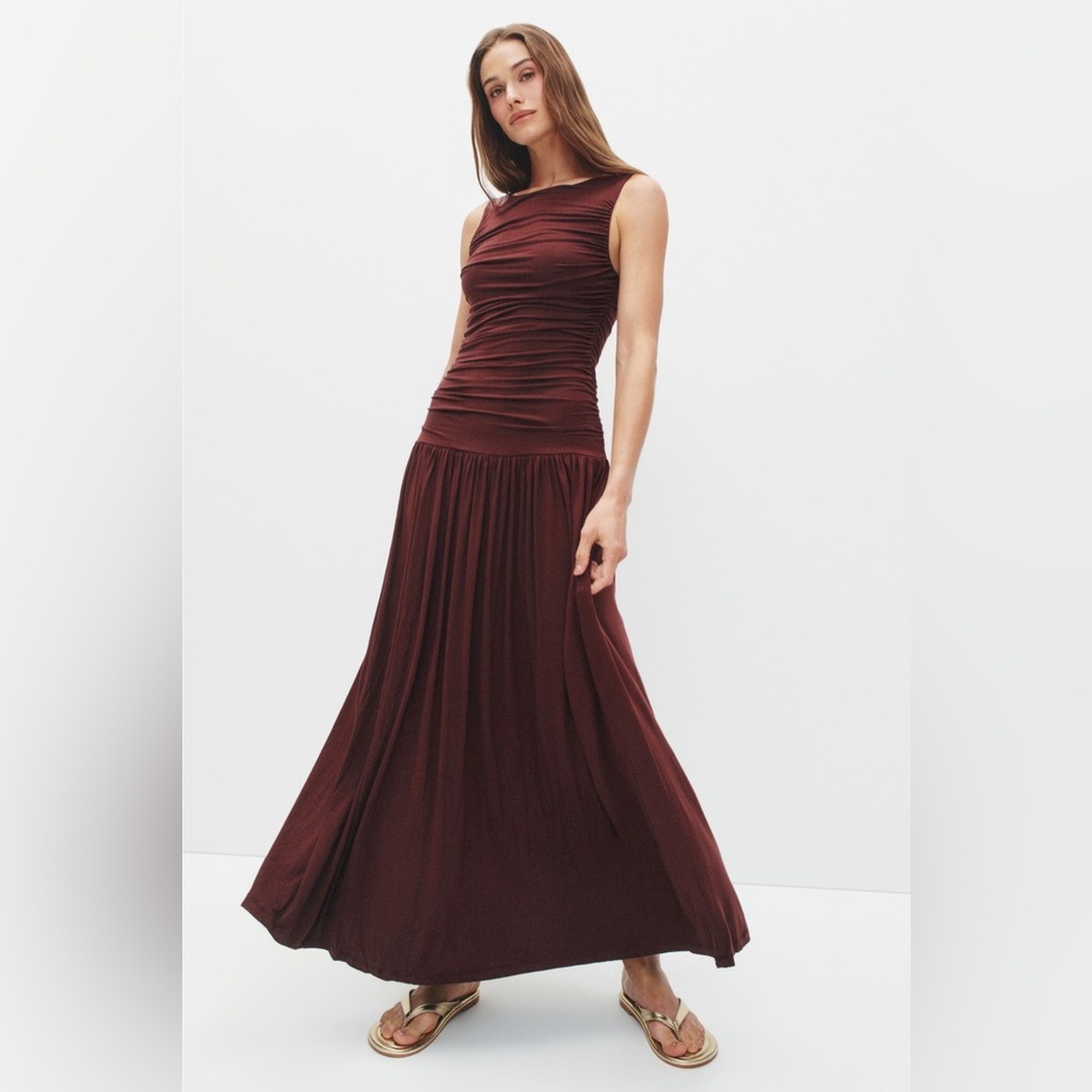 Summer Away Patmos Drop Waist Maxi Dress
